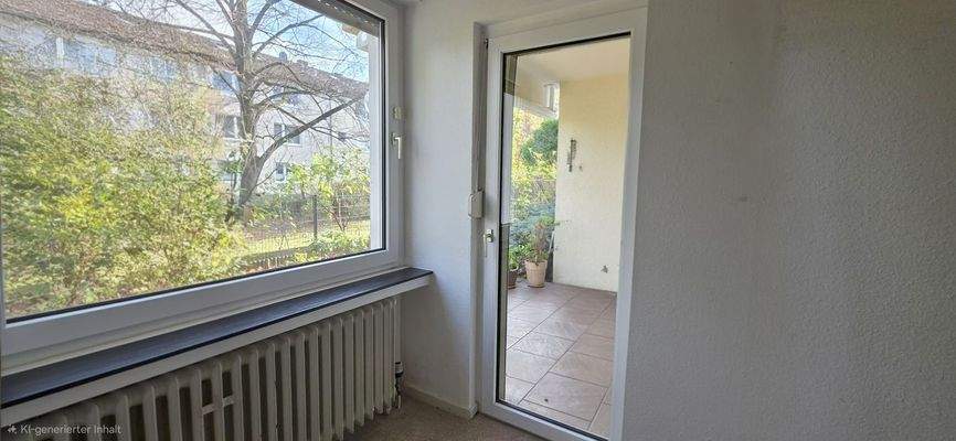 Kinderzimmer mit Zugang Terrasse