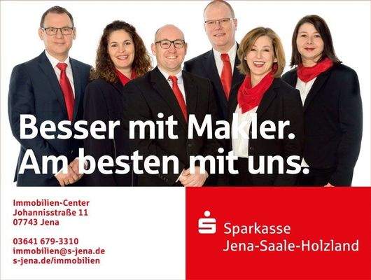 Das Immobilienteam der Sparkasse ist gern für Sie da!