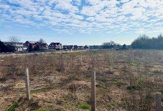 Blick auf das Baugebiet