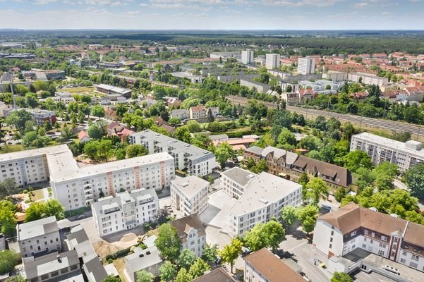 kurze Wege zur S-Bahn