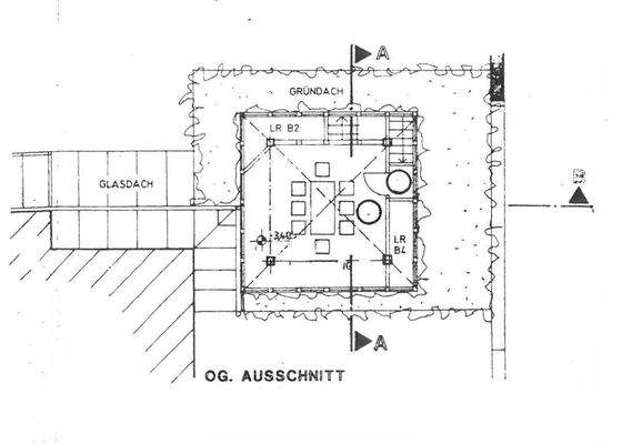 Pavillon-Obergeschoss