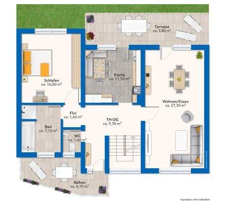 Grundriss Obergeschoss