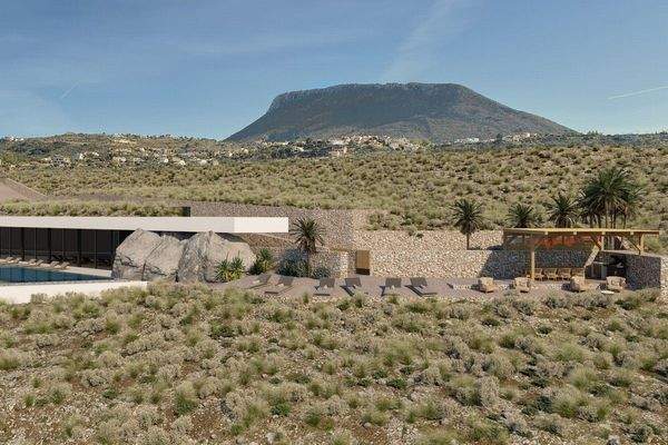 Greece Crete Plaka Luxury Villa House Under Constr