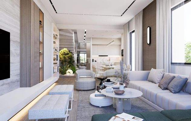 Houses in Complex Close to Forest in Antalya Duzlercami