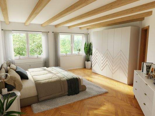 Schlafzimmer_Visualisierung