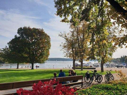 Fahrradtour, Pause am Wannsee