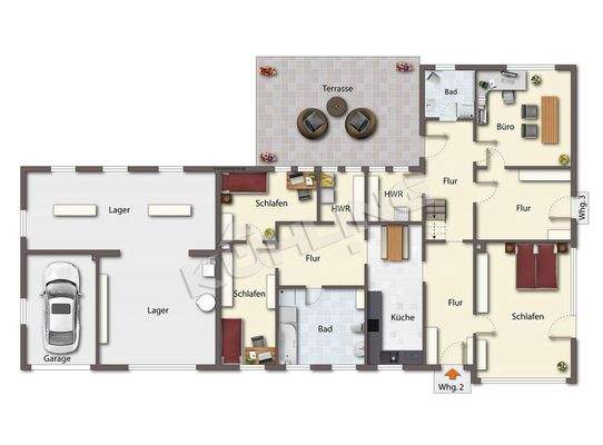 Grundriss Erdgeschoss - Abweichungen vorbehalten -