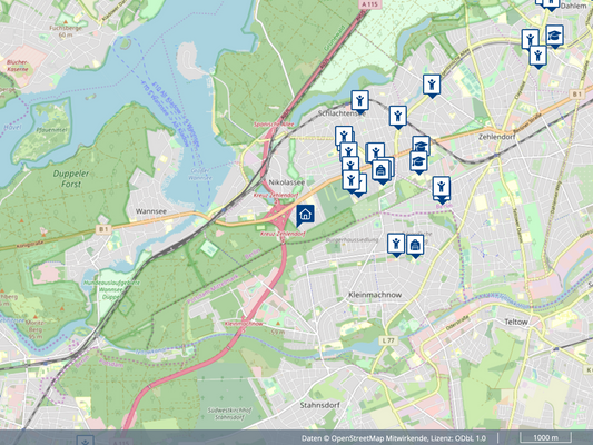 nahe Schulen, Kitas und Universitäten