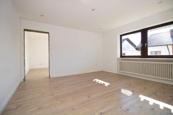 Wohnzimmer Untergeschoss (Tür wird noch eingebaut)