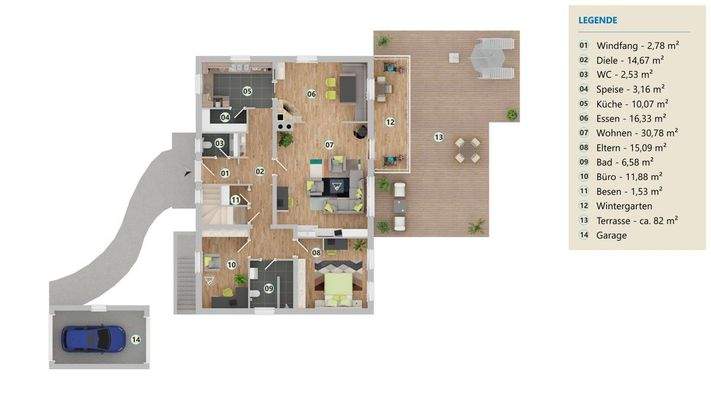 Grundriss Erdgeschoss