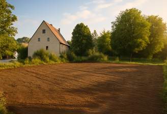 Grundstück planiert als Grafik