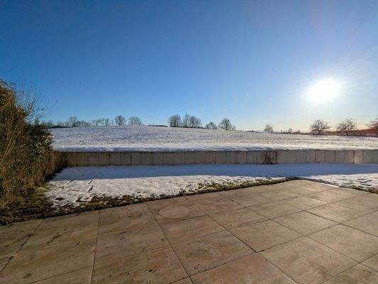 Blick aus dem Wohnbereich