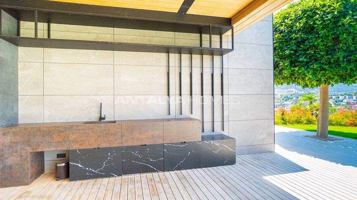 Modern House with Wide Sea Views in a Beach Complex in Yalıkavak