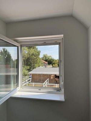 Blick aus dem Schlafzimmer 