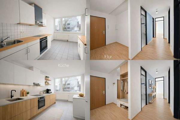 Küche und Flur
