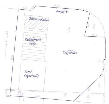 Zeichnung gesamtes Grundstück + Gebäude