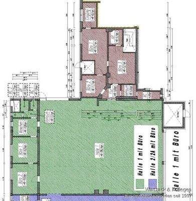 Halle 1 + Büro gem. Angebot