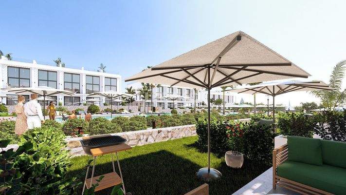 Mountain and Sea View Flats Close to the Sea in North Cyprus