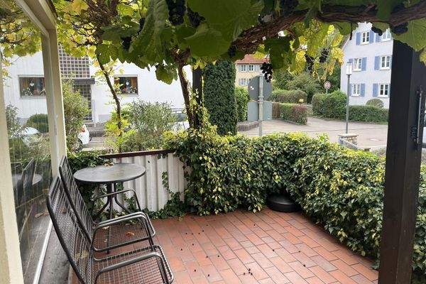 Balkon überdacht mit Pergola