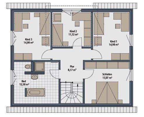 Grundriss Obergeschoss