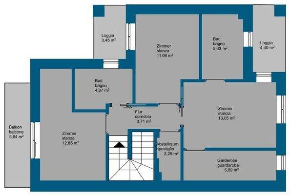 Grundriss Obergeschoss