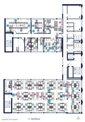 Grundriss 2. Obergeschoss Möblierungsvariante
