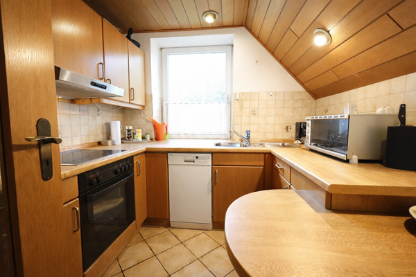 Einbauküche im Dachgeschoss