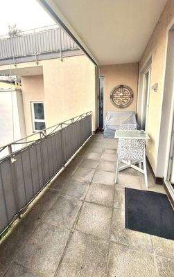 Südbalkon (leider bewölkt)