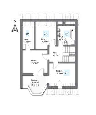 Grundriss Dachgeschoss