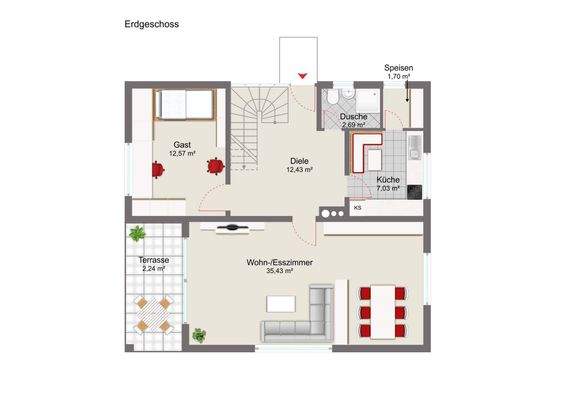 Grundriss Erdgeschoss