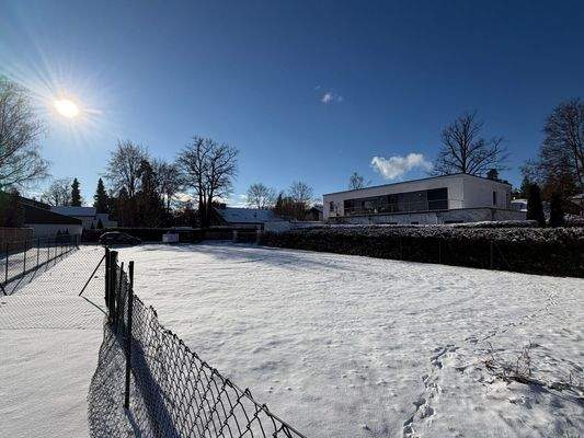 Grundstück im Winter