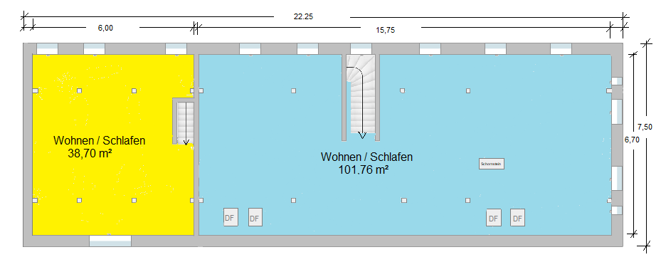 Grundriss Obergeschoss