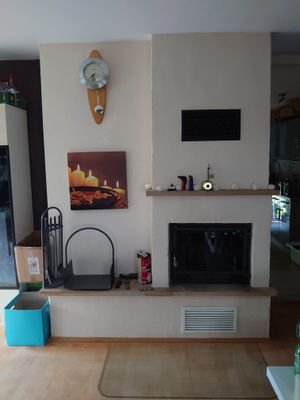 Kamin im Wohnzimmer