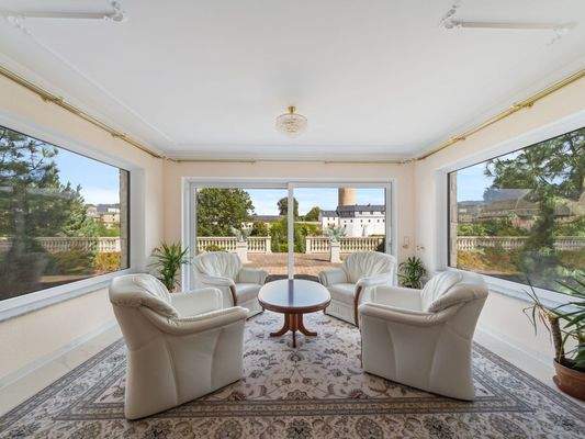 Wintergarten mit Schlossblick