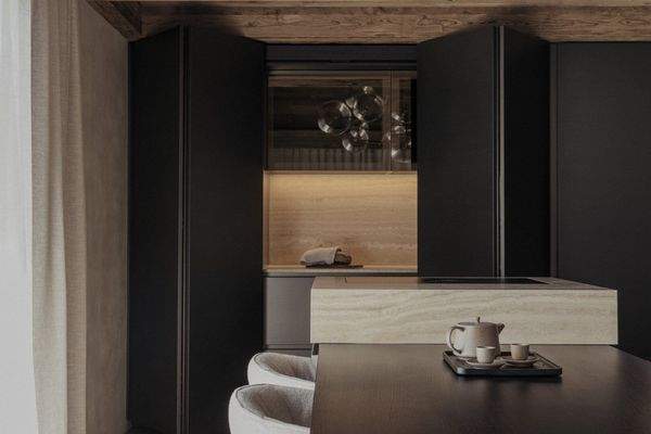 Küche modular zu verschliessen