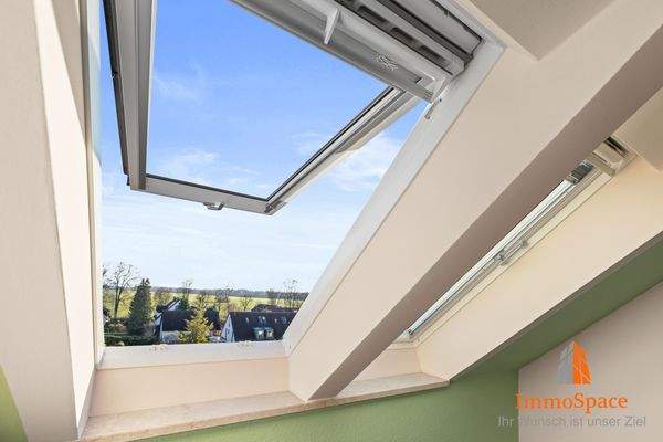 Blick aus den Dachflächenfenstern