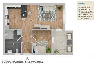 Grundriss Wohnung Nr. 5