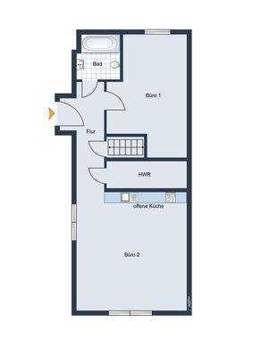 Grundriss Gewerbeeinheit