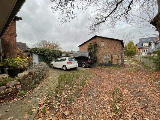 Ansicht zum rückwärtigen Grundstück