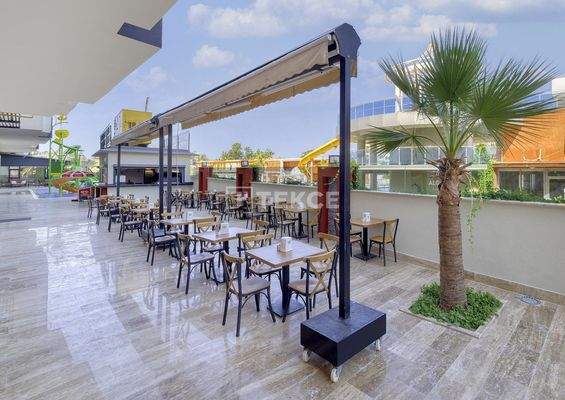 Furnished Apartments in a Complex with Private Beach in Konaklı