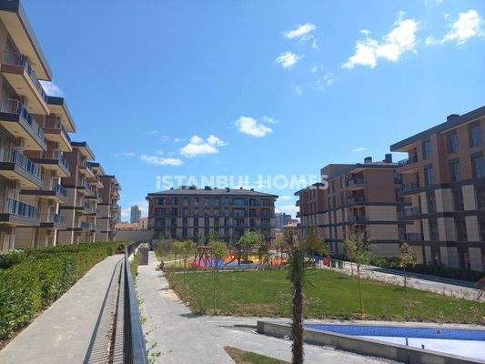 The Apartments in a Complex with Pool in Basaksehir