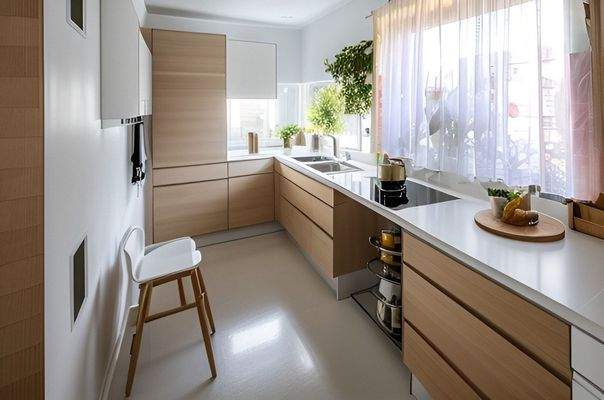 separate Küche - visualisiert