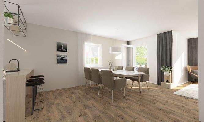 Haus 2 - Wohnzimmer Essen Küche