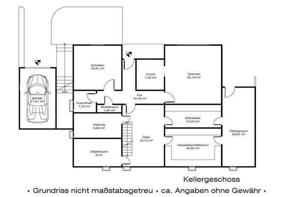Grundriss Untergeschoss