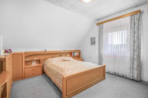 Schlafbereich im Dachgeschoss