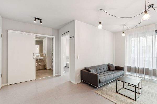 2-Zimmer Beispiel mit Möblierungsvorschlag