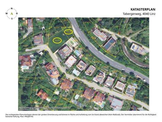 Katasterplan Tabergerweg