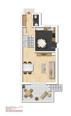 Ebenen Wohnen und Kochen