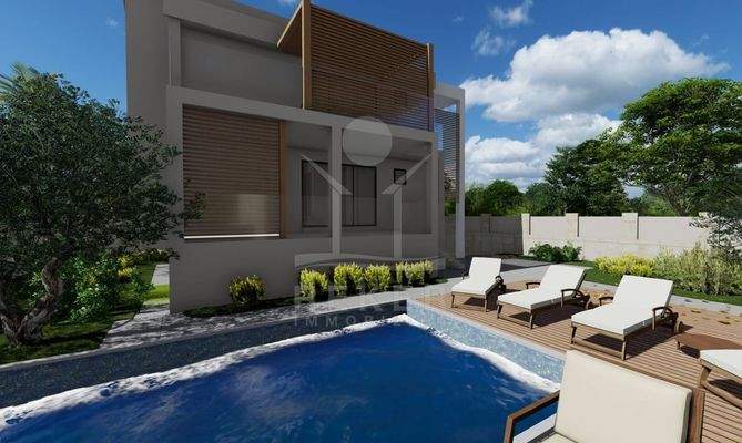 Ein beheizbarer Pool ergänzt den Luxus