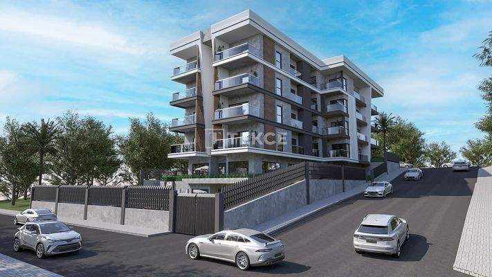 Sea View Flat in a New Complex with Pool in Kuşadası